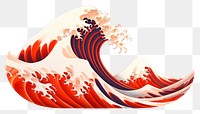 PNG Great waves japanese pattern art. AI generated Image by rawpixel.
