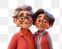 PNG Lesbian couple cartoon adult. 