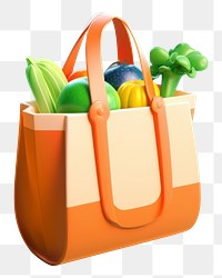 PNG Bag grocery handbag accessories. AI generated Image by rawpixel.