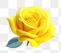 PNG Rose yellow flower plant. AI generated Image by rawpixel.