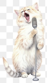 PNG Microphone drawing mammal animal. 