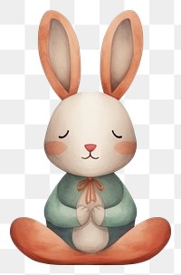 PNG Rabbit yoga cartoon mammal cute. 