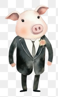 PNG Pig wedding anthropomorphic cartoon mammal. 