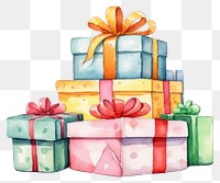 PNG Christmas present cartoon gift white background. AI generated Image by rawpixel.