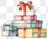 PNG Christmas present gift white background celebration. AI generated Image by rawpixel.