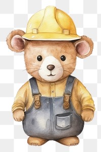 PNG Rat engineer cartoon hardhat helmet. 