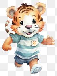 PNG Baby cartoonish tiger mammal animal toy. 