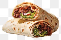 PNG A beef burrito bread food  