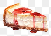 PNG New york cheescake cheesecake dessert slice. 