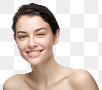 PNG Woman portrait smiling adult. AI generated Image by rawpixel.