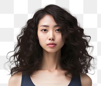 PNG Curly thick hair portrait. AI generated Image by rawpixel.
