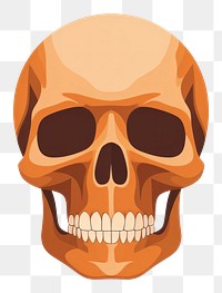 PNG Skull icon white background anthropology. AI generated Image by rawpixel.
