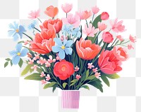 PNG Flower bouquet art cartoon. 