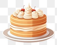 PNG Cake celebrate dessert cream. AI generated Image by rawpixel.