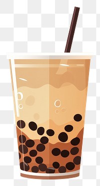 PNG  Boba tea drink refreshment disposable. AI generated Image by rawpixel.