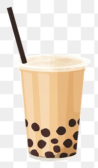 PNG  Boba tea drink cup refreshment. AI generated Image by rawpixel.