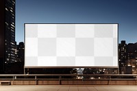 Billboard sign png mockup, transparent design