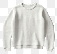 PNG Sweater top view sweatshirt white. AI generated Image by rawpixel.