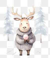 PNG Animal snow cartoon winter. 