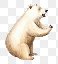 PNG Animal snow fight wildlife cartoon mammal. AI generated Image by rawpixel.