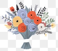 PNG Flower pattern drawing sketch. 