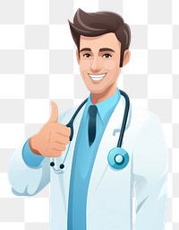 PNG  Doctor adult white background stethoscope. AI generated Image by rawpixel.