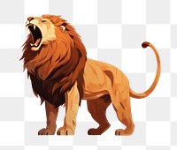 PNG Lion roaring mammal animal. AI generated Image by rawpixel.