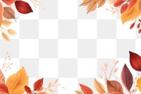 PNG  Autumn leaves pattern plant leaf. AI generated Image by rawpixel.