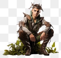 PNG Elf fantasy adult white background. AI generated Image by rawpixel.