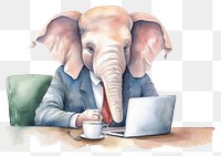 PNG Business elephant computer animal wildlife. 