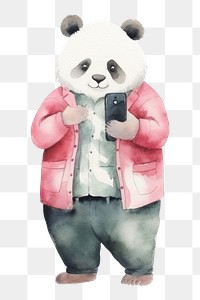 PNG Business panda cartoon mammal animal. 