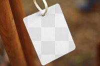 Product tag png, transparent mockup