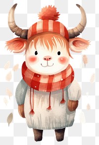 PNG Goat happy new year cartoon mammal cattle. AI generated Image by rawpixel.