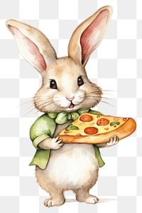 PNG Animal pizza cartoon rodent. AI generated Image by rawpixel.