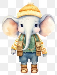 PNG Elephant cartoon animal cute. 