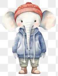 PNG Elephant cartoon cute representation. AI generated Image by rawpixel.
