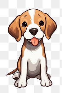 PNG Beagle puppy animal mammal hound. 