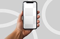 Smartphone screen png mockup, transparent design