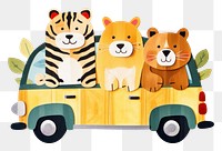 PNG Animal vehicle cartoon mammal. 