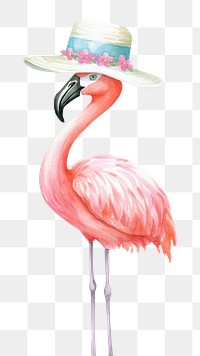 PNG Fashion flamingo animal bird. 