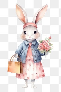 PNG Fashion wear animal flower cute. AI generated Image by rawpixel.