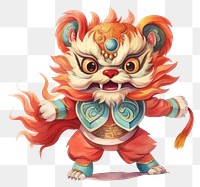 PNG Lion dance cartoon toy representation. AI generated Image by rawpixel.
