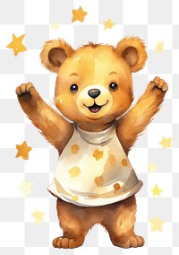 PNG Bear cheers mammal animal toy. AI generated Image by rawpixel.