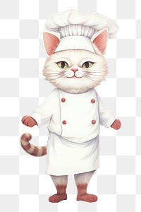 PNG Drawing sketch chef white background. AI generated Image by rawpixel.