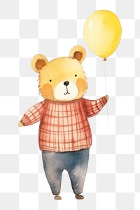 PNG Simple animal party balloon cartoon cute. AI generated Image by rawpixel.