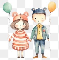 PNG Simple animal party cartoon balloon cute. 