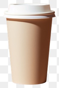 PNG White paper cup hot coffee brown mug. 