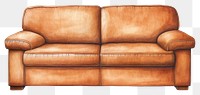 PNG Brown sofa furniture chair  