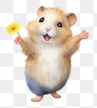 PNG Hamster rodent mammal animal. AI generated Image by rawpixel.