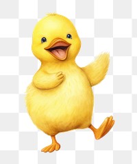 PNG Duck poultry animal yellow. 